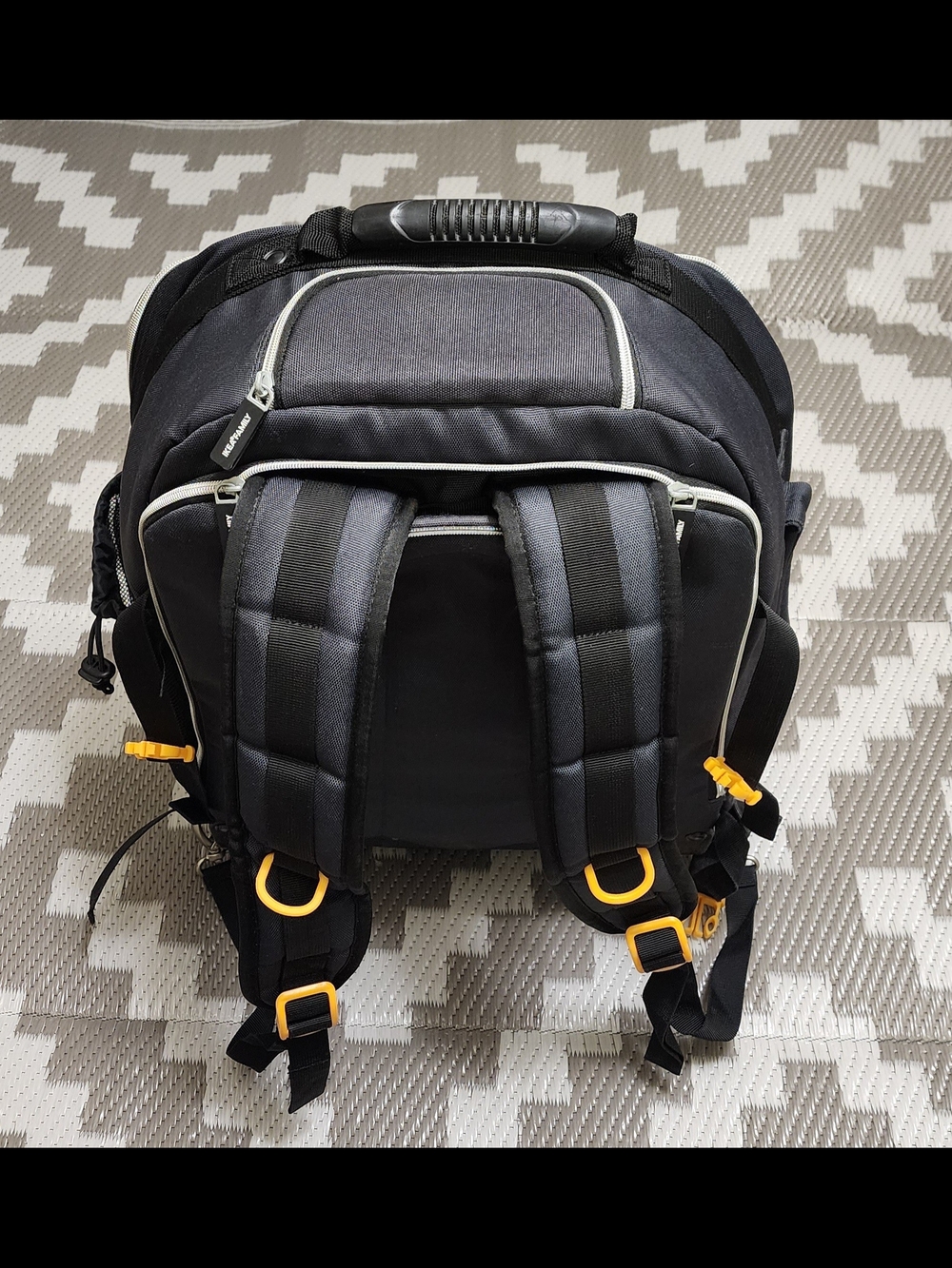 IKEA Black Backpack with Yellow Accent - Picture 7 of 11